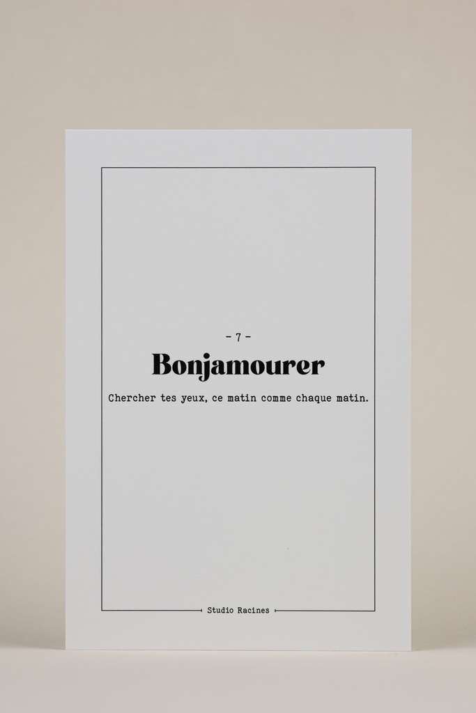 BONJAMOURER