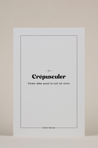 CRÉPUSCULER