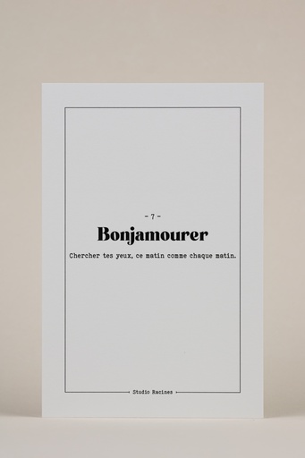 BONJAMOURER